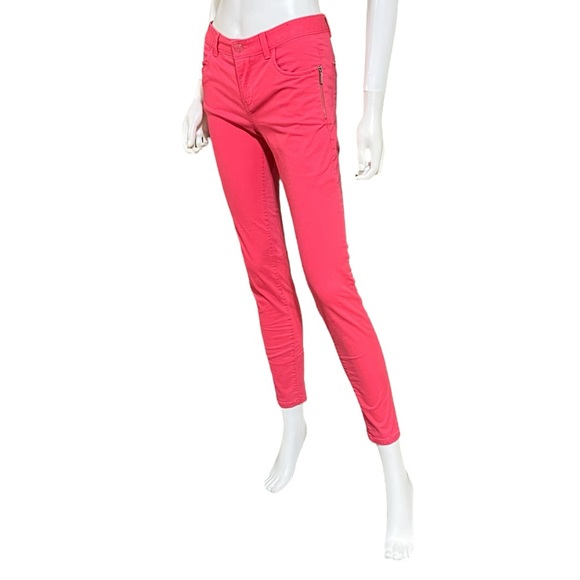 AlX Armani Exchange Skinny Wash Red Pants, 26 - Picture 6 of 10